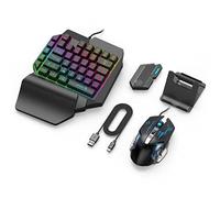 Duendhd Gamepad Mobile for Controller Gaming Keyboard Mouse Converter Bluetooth for IOS Android Game Adapter, Mix SE Set