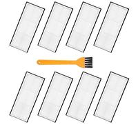 Duendhd Replacement of filter parts, suitable for Mi S7 T7S T7S Plus vacuum cleaner robots, 8 filters, 1 cleaning brush