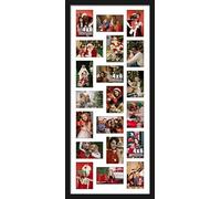 DUENPY 16x38 Collage Picture Frame 4x6 Collage Frame Displays twenty 4x6 inch Photos Available Horizontal Wall Mounting Display and Vertical Black