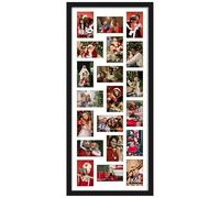 DUENPY 16x38 Collage Picture Frame 4x6 Collage Frame Displays twenty 4x6 inch Photos Available Horizontal Wall Mounting Display and Vertical Black