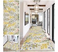 DueQizy Carpet Runners for Hallways Non-Slip Long Hallway Runner Rug Washable Rug Runners for Hallways 110 x 280 cm Hall Runner Narrow Rugs Absorbent Heavy Duty Entrance Mat Carpet Runner for Kitchen