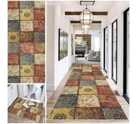 DueQizy Carpet Runners for Hallways Non-Slip Long Hallway Runner Rug Washable Rug Runners for Hallways 110 x 280 cm Hall Runner Narrow Rugs Absorbent Heavy Duty Entrance Mat Carpet Runner for Kitchen