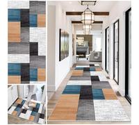 DueQizy Carpet Runners for Hallways Non-Slip Long Hallway Runner Rug Washable Rug Runners for Hallways 110 x 280 cm Hall Runner Narrow Rugs Absorbent Heavy Duty Entrance Mat Carpet Runner for Kitchen