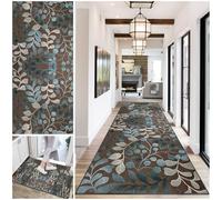 DueQizy Carpet Runners for Hallways Non-Slip Long Hallway Runner Rug Washable Rug Runners for Hallways 110 x 280 cm Hall Runner Narrow Rugs Absorbent Heavy Duty Entrance Mat Carpet Runner for Kitchen