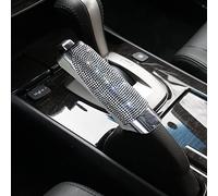 Dueries Car Handbrake Cover, Glitter Rhinestone Decoration, Universal Fit, White