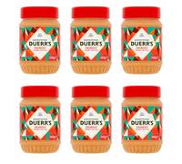 Duerr's Crunchy Peanut Butter | Pack of 6x340g | Nut Butter with Added Crunch | Perfect Snack
