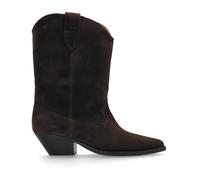 Duerto Suede Heeled Ankle Boots - female - Isabel Marant - Cowboy & Biker Boots - Brown - 5 UK - Shoes 5 UK
