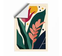 Duet Botanical Unframed Wall Art Print A3 (42×29.7cm), Wall Decor for Living Room, Bedroom, Office & Home, Art Gift
