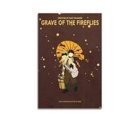 DUETFGBL Grave of The Fireflies Poster Poster Decorative Painting Canvas Wall Posters And Art Picture Print Modern Family Bedroom Decor Posters 12x18inch(30x45cm)