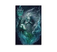 DUETFGBL Poseidon Decorative Poster Poster Decorative Painting Canvas Wall Posters And Art Picture Print Modern Family Bedroom Decor Posters 16x24inch(40x60cm)