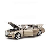 DUEVEL 1 18 for Bentley Mulsanne Simulation Alloy Scale Luxury Car Model Static Vehicle Collectible Ornament Simulation Vehicle Playset(Gold)