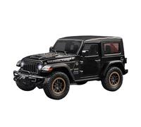 DUEVEL 1:18 For Jeeps Wrangler Rubicon Alloy Metal Diecast Model Car Sound Light Decoration Toys Collection Simulation Vehicle Playset(Black)