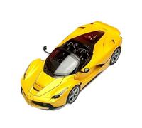 DUEVEL 1:18 Scale For Ferrari LaFerrari Yellow Alloy Car Model Static Collection Ornament Simulation Vehicle Playset