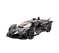 DUEVEL 1 24 For Apollo IE Alloy Race Car ToysHypercar Model With Sound Light Pull Back Vehicles Gifts Simulation Vehicle Playset(Black 1)
