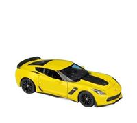 DUEVEL 1:24 For Chevrolet Corvette Z06 2023Diecasts Alloy Sports Car Racing Car Vehicles Model Toys Collection Decoration Simulation Vehicle Playset(Yellow)