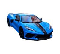 DUEVEL 1:24 For Corvette Sports 2020 Simulation Alloy Car Model Hobby Toy Collection Simulation Vehicle Playset(Blue)