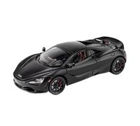 DUEVEL 1:24 for Mclaren 720s Super Sportcar Sound Light Miniatures Alloy Diecast Model CarToys Collection of ornaments Simulation Vehicle Playset(Black)