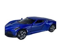 DUEVEL 1:24 Scale For Bugatti Black Voices Blue Alloy Sports Car Model Collection Simulation Vehicle Playset