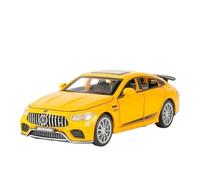 DUEVEL 1 32 For AMG GT63 V8 Metal Miniature Car Simulation Sound And Light Toy Enthusiasts Collect Gifts For Boys Simulation Vehicle Playset(Yellow)