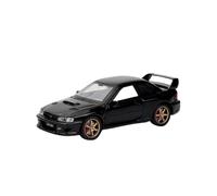 DUEVEL 1 32 For Subaru Impreza STI WRX Alloy Car Sound And Light Pull Back Children's Toy Collectibles Simulation Vehicle Playset(Black)