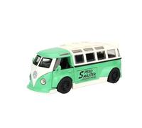 DUEVEL 1:32 for Volkswagen Bus T1 Modified Alloy Scale Metal Models Car Vehicle Collection ofornaments Simulation Vehicle Playset(green)