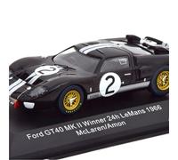DUEVEL 1/43 ALLOY RACING MODEL FOR FORD WINNER GT40 MK II 1966 Le Mans Championship Car Collection Ornament Metal ToyToy Simulation Vehicle Playset