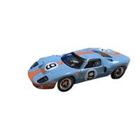 DUEVEL 1/43 Alloy Racing Model Le Mans Endurance Race 1968 Champion Car 9# For Ford GT40 Gulf 1:43 Collection Simulation Vehicle Playset