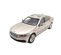 DUEVEL 1:43 For BMW 7 Series Golden Sedan Alloy Static Model Simulation Vehicles Adult Collection Display Simulation Vehicle Playset
