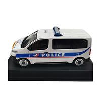 DUEVEL 1 43 For Peugeot Bread Police Car Alloy Static Model Simulation Vehicles Adult Collection Display Simulation Vehicle Playset(White)
