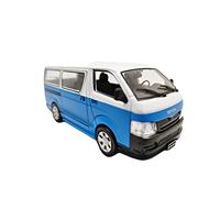 DUEVEL 1:43 For Toyota Hiace Luanda 2004 Blue White Van Alloy Static Model Adult Collection Display Simulation Vehicle Playset