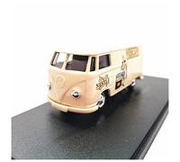DUEVEL 1:43 For Volkswagen Advertising Car Beige Alloy Static Model Vehicles Adult Collection Display Simulation Vehicle Playset
