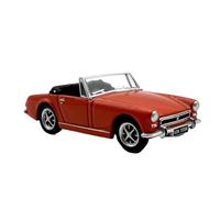 DUEVEL 1/76 For MG MGKII Sports Car Retro Yellow Alloy Model Kit Toy Simulation Vehicle Playset(Red)