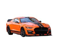 DUEVEL Die-cast 1:24 For Scale Ford Mustang Shelby Gt 500 Simulation Alloy Static Model Fan Collection Home Decoration Metal ForOrnaments Simulation Vehicle Playset(Orange)
