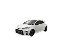 DUEVEL Resin Material 1:18 For Scale Toyota Yaris Gr Simulation Resin Static Car Model Fans Collection Display Home Decoration Oforrnaments Simulation Vehicle Playset(White)