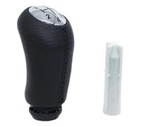 DUEYUU Car Shift knob Gear Shift Knob for Dacia for Sandero MK1 2008-2012 Plastic Leather Matte MT 5SPEED+R(Knob and Adapter)
