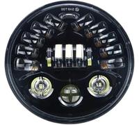 DUEYUU motorcycle headlights Motorbike Headlights For Softail For Touring Models For FLD 1991-2013 7 Inch Turn Adaptive Headlight Universal(Adaptive Black)