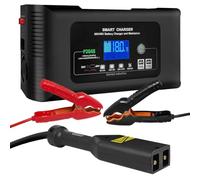 DUFCUSPH 36V/48V Golf Cart Charger, 18Amp Smart Charger, Trickle Battery Charger Maintainer, D-Plug, Lithium, LiFePO4, Lead-Acid AGM/Gel/SLA, EZGO TXT, Car, Boat