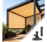 DuFence45x10ft Sunblock eCanopy for Garden Yard Balcony & DeckMesh Tarp Sun Sns forPrivacy
