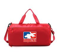 Duffel Bag Nu-Metal & Rap Metal Enthusiast, Comfortable Shoulder Strap Sports Duffel Bag, Suitable for Weekend Trips and Vacations, Lightweight(Red)