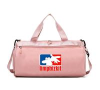 Duffel Bag Nu-Metal & Rap Metal Enthusiast, Comfortable Shoulder Strap Sports Duffel Bag, Suitable for Weekend Trips and Vacations, Lightweight(Pink)
