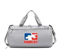 Duffel Bag Nu-Metal & Rap Metal Enthusiast, Comfortable Shoulder Strap Sports Duffel Bag, Suitable for Weekend Trips and Vacations, Waterproof(Grey)