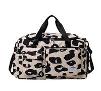 Duffel Bag Sports Gym Bag, 18in Travel Lightweight Waterproof Carry Luggage Duffle Bag with Shoe Compartment for Girl Hand Luggage Bag(A)
