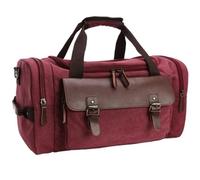 Duffel Bag Sports Gym Bag, 18inch Canvas Duffle Bag for Travel Duffel Overnight Weekender Bag Carry On Bag Hand Luggage Bag(A)