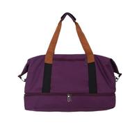 Duffel Bag Sports Gym Bag, Women Weekender Bag with Shoe Compartment, Oxford Cloth Overnight Travel Duffle Bag Hand Luggage Bag(B)