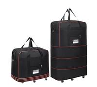 Duffel Bag with Wheels 1PC Large Capacity Expandable Wheeled Travel Bag, 6 Wheels Folding Waterproof Duffel, Multifunctional for Travel