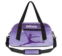 Duffel Bags, Customized Sports Gym Bag Travel Duffle Bag, Overnight Weekender Sleepover Bag, Martial Arts Taekwondo Red Black Section A2517-2, B-7, 18.5x9.44x7.87 in