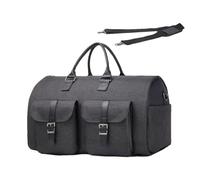 Duffel Bags for Travel, Foldable Clothes Bag, Waterproof Duffel Bags with Large Capacity, Multifunctional Flight Bag with Zip, Portable Duffel Bags with Multiple Pockets for Travel, darkgray, see