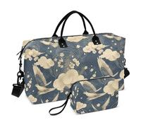 Duffel Bags Ukiyoe Falcon Cloud White Weekender Bag with Adjustable Strap for Yoga Multifunctional maletas para gimnasio