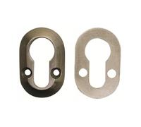 Duffells Euro Security Escutcheon, Satin Stainless, Solid Metal, 48x31mm, for Euro Profile Cylinders, Timber, Composite and uPVC Doors (Satin Chrome)