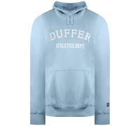Duffer Men's Locker Blue Marl Hoodie in Light Blue | Size: Medium Duffer Light Blue M